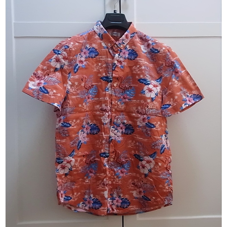 AIIZเสื้อเชิ้ต ผู้ชาย พิมพ์ลาย เสื้อสงกรานต์ ของแท้ มือสอง สภาพใหม่จริง