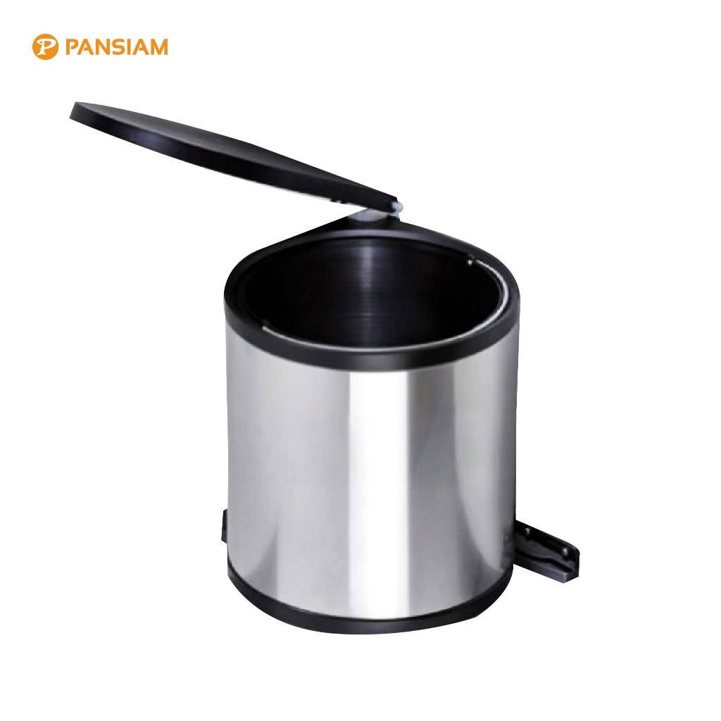 ชุดถังขยะ Built-in สแตนเลส PANSIAM รุ่นติดหน้าบานเปิด สำหรับติดตั้งใต้ซิ้งค์ครัว มี 3 ขนาด