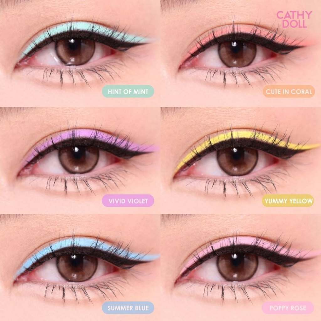 ถูก/แท้/มีไลฟ์ อายไลน์เนอร์ Cathy Doll Pop Art Matte Liner ไลเนอร์ ดินสอสีไลเนอร์ เนื้อแมท เขียนลื่น สีชัด ติดทน กันน้ำ