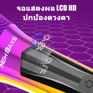 New Baxs ไมโครโฟนไร้สายแบบชาร์จรอบ UHF RU601/RU602 5V ไมโครโฟนคาราโอเกะ KTV ปาร์ตี้ 50 ม. แบบชุบไฟฟ้า 6.5 มม.