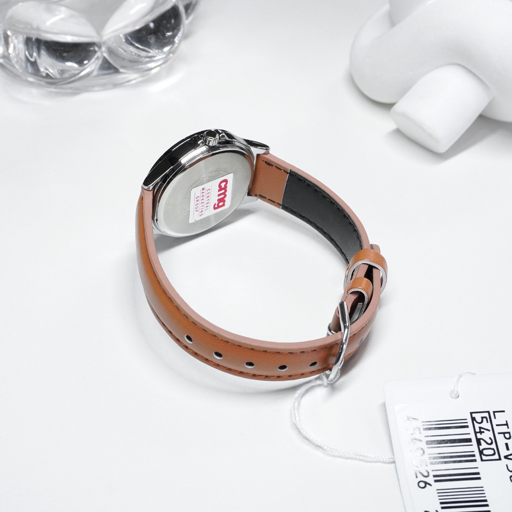 Casio Standard นาฬิกาข้อมือผู้หญิง สายหนัง รุ่น LTP-V300,LTP-V300L,LTP-V300L-7A2- สีน้ำตาล