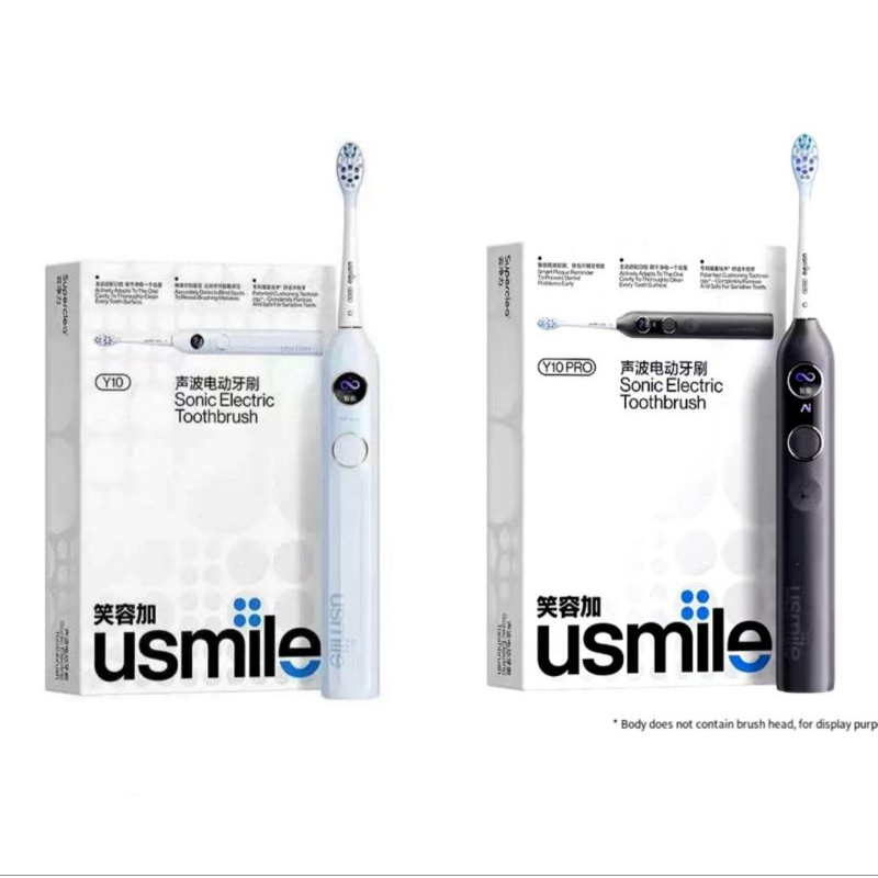 พร้อมส่ง* usmile Y10 Y10Pro Sonic แปรงสีฟันไฟฟ้า หน้าจออัจฉริยะ 2หัวแปรง