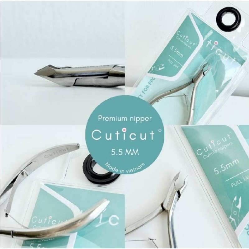 กรรไกรตัดหนัง Cuticut 5.5mm. ลับคมพร้อมใช้งาน Stainless Steel เนื้อเหล็กอย่างดี