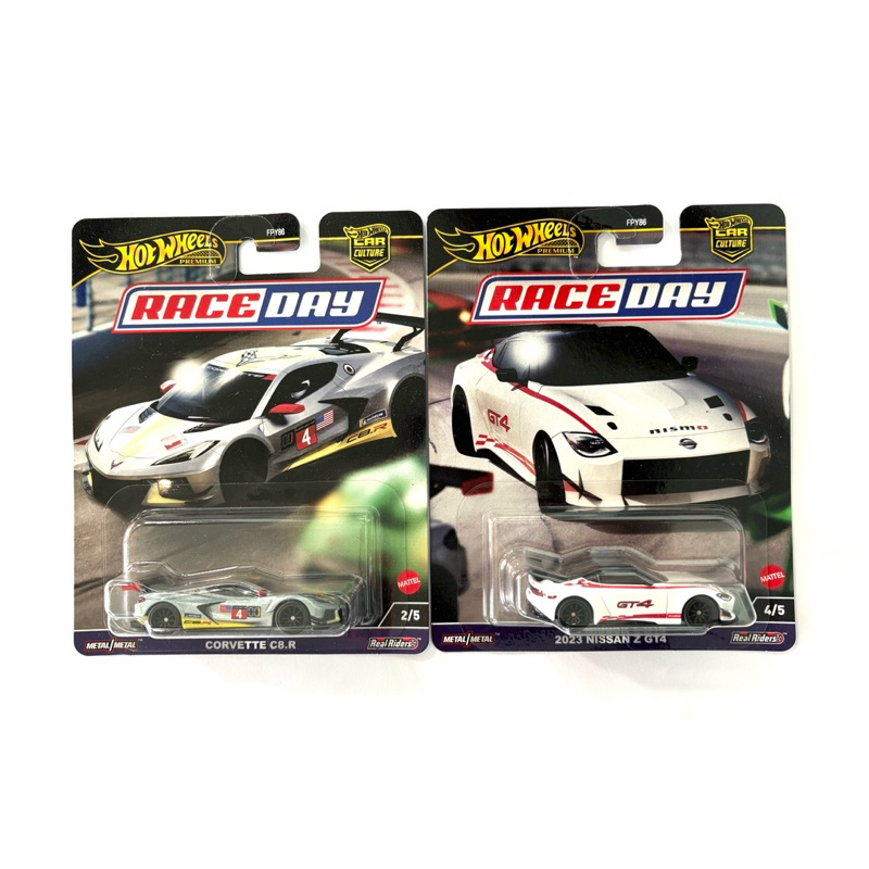 Hot Wheels | 2023 NISSAN Z GT4 | CORVETTE C8.R ~ RACEDAY | 🛞เป็นล้อยาง แพคพรีเมี่ยม | 📦สินค้ามีพร้อม