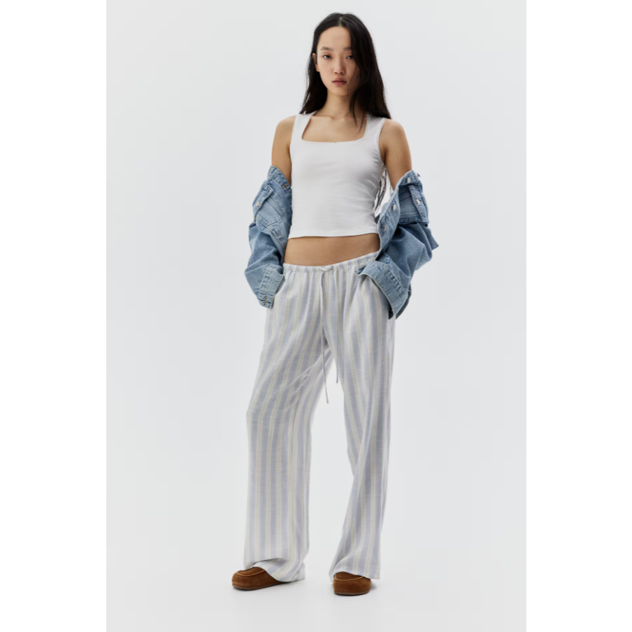 H&M(เอชแอนด์เอ็ม) เสื้อกล้ามแขนกุดตกแต่งด้วยปักลูกไม้แบบ Picot ผู้หญิง 1259458_1 - รูปที่ 3