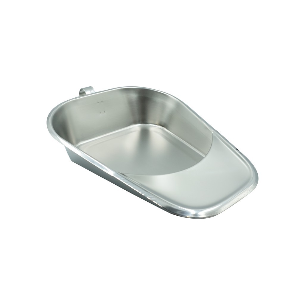Magnate Fracture Bedpan Without Cover หม้อนอน สแตนเลส กระดูกลิ้นสั้น ไม่มีฝา กระโถนสแตนเลส มีลิ้น.