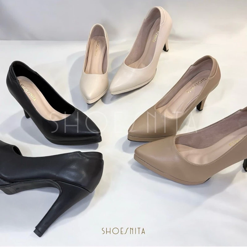 ✨New ✨รองเท้าคัชชูส้นสูง หัวแหลม 3.5 นิ้ว SHOESNITA