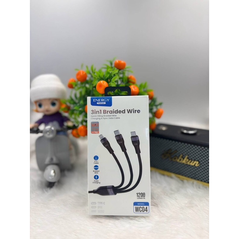 Energy สายชาร์จ 3IN 1 สายชาร์จเร็ว Super Charge