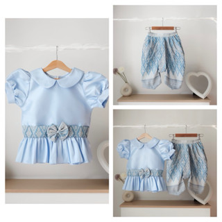 L13 - ชุดไทยเด็กหญิง ชุดไทยไปงาน ชุดไทยเด็กใส่สงกรานต์ ชุดไท…