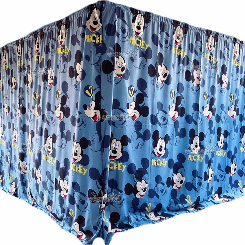 ผ้าม่านกั้นห้อง 1 แถม 1 ผ้ากันแดด ผ้าหนาสีไม่ตก แบบไม่ติดระบายข้างบน - รูปที่ 2