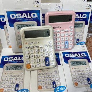 OSALO เครื่องคิดเลขรุ่นA+100 ตัวเลขใหญ่ ปุ่มกดนิ่ม ขนาด12.7X…