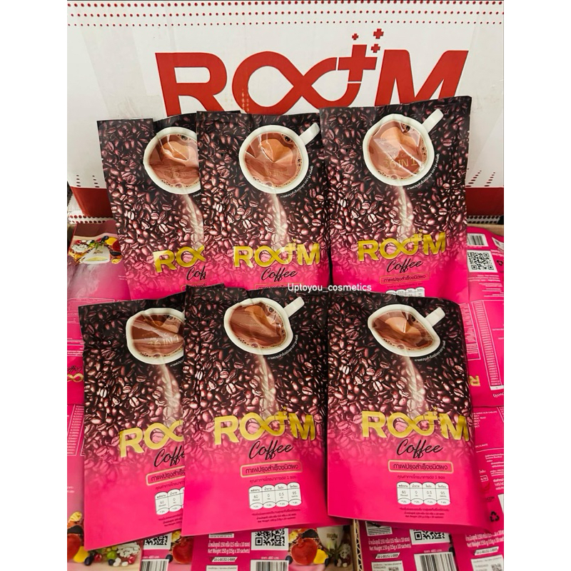 ✅ EXP.06/2027 ของแท้ !! พร้อมส่ง Room coffee 1ห่อ/10ซอง กาแฟเพื่อคนรักสุขภาพ