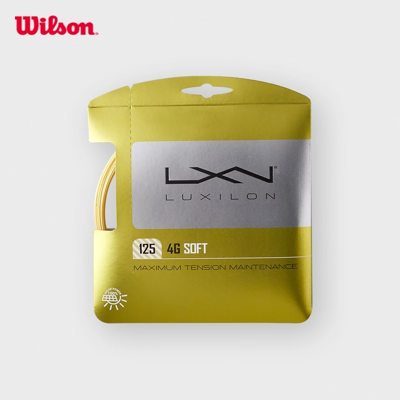 WILSON LUXILON 4G SOFT 125 SET เอ็นไม้เทนนิส WRZ997111 Official Store