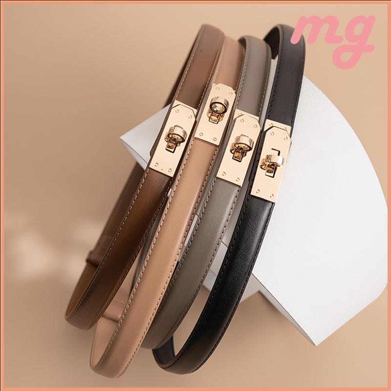 [จัดส่งในกรุงเทพ]สไตล์ใหม่ ดีไซน์เก๋ ไม่เจาะ เข็มขัดบาง กระโปรงผู้หญิง ไฮเอนด์ ตกแต่ง ทันสมัย อเนกประสงค์เรียบง่ายUnisex