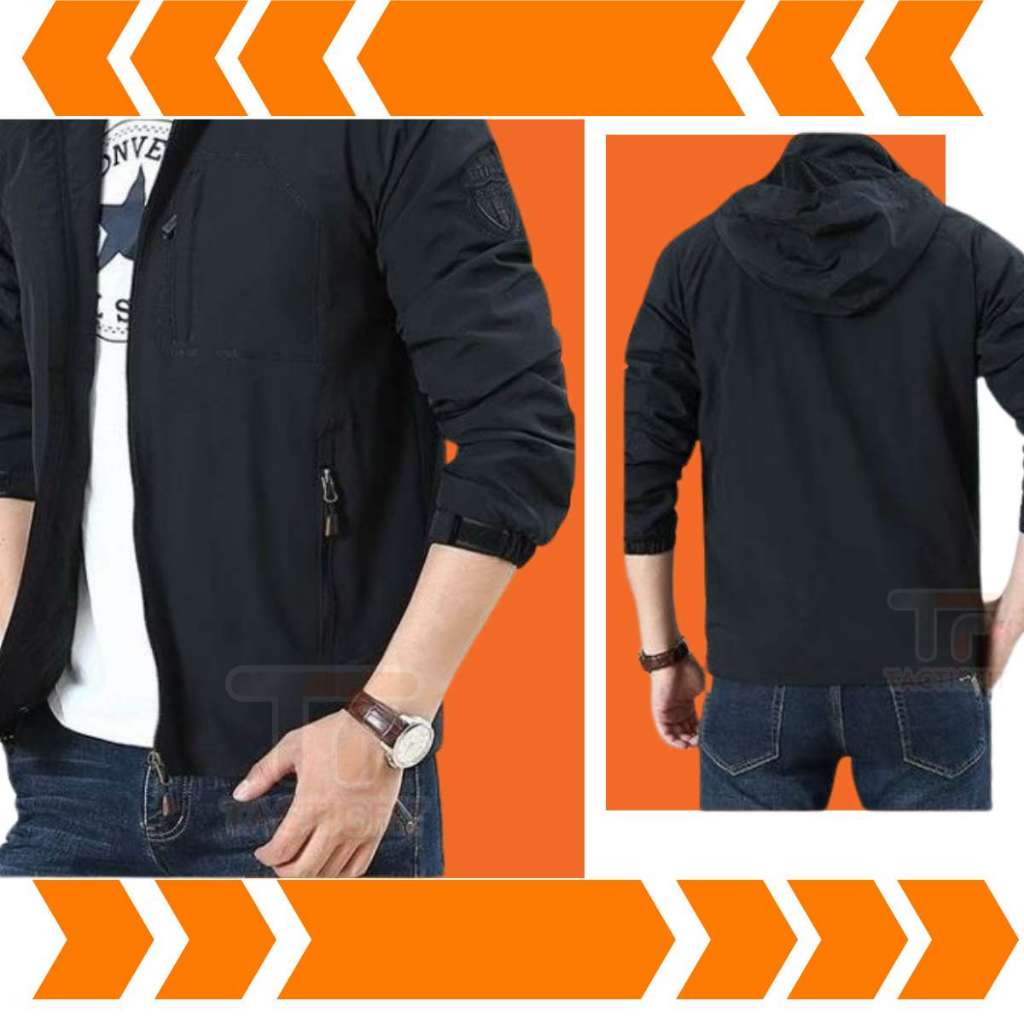 JACKET OUTDOOR  เสื้อแจ็คเก็ตกันน้ำกันแดด ฮู้ดถอด  ใส่สบายทุกกิจกรรม ใช้ได้ทั้งชายหญิง รูปที่ 7