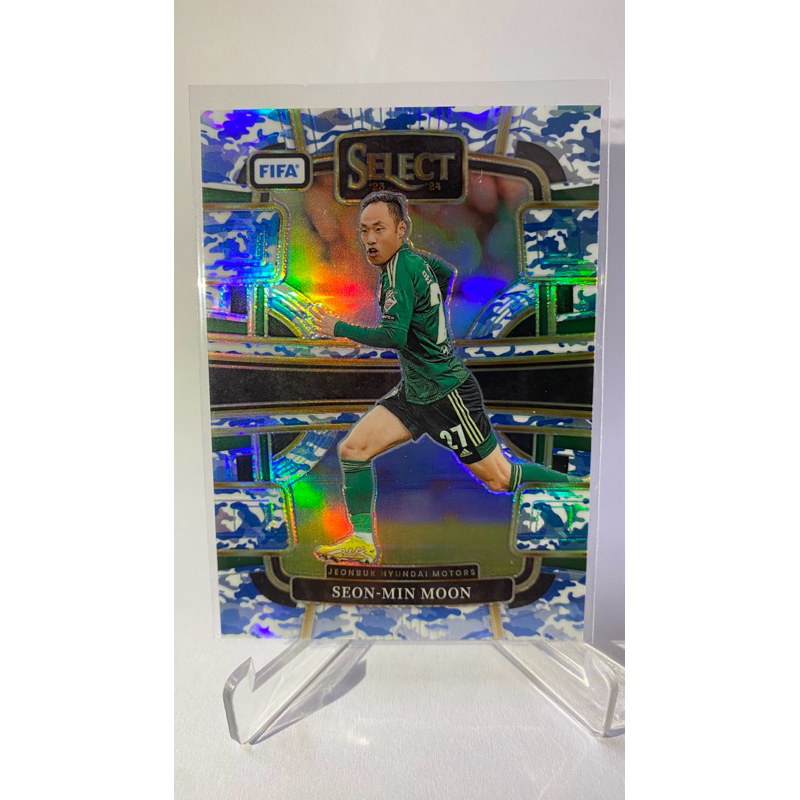 การ์ดนักฟุตบอล  SEON-MIN MOON (การ์ด Run# 37/90), JEONBUK, Panini Select PRIZM 2024
