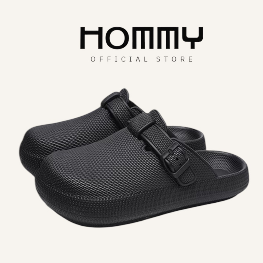 HOMMY_SHOES รองเท้าแตะ (ชาย-หญิง) กันลื่น รองเท้าแตะหัวโต ผู้ชาย พื้นนุ่มใส่สบาย SH-9