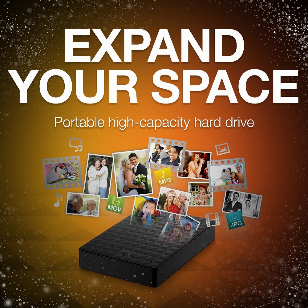 Seagate ฮาร์ดดิสก์พกพา External Hard Disk 2TB/1TB HDD External USB3.0 2.5" ฮาร์ดดิสก์ External การประกันคุณภาพ