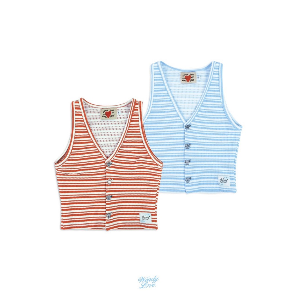 DADDY ( SM ) |  Erika Tank Top เสื้อกล้าม ลาย stripes สุดน่ารัก