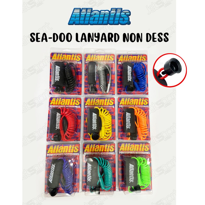 สายเซฟตี้เจ็ทสกี Atlantis ของแท้ 💯% ( แบบไม่มีชิป ) SEA-DOO NON DESS LANYARD