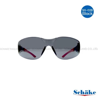 แว่นนิรภัย เซฟตี้ Schake รุ่นSG-02 ทรงสปอร์ต เลนส์PC ไม่เป็นฝ้าAF Double Anit-fog ปกป้องดวงตา กันสะเก็ดกันฝุ่น ANSI Z87