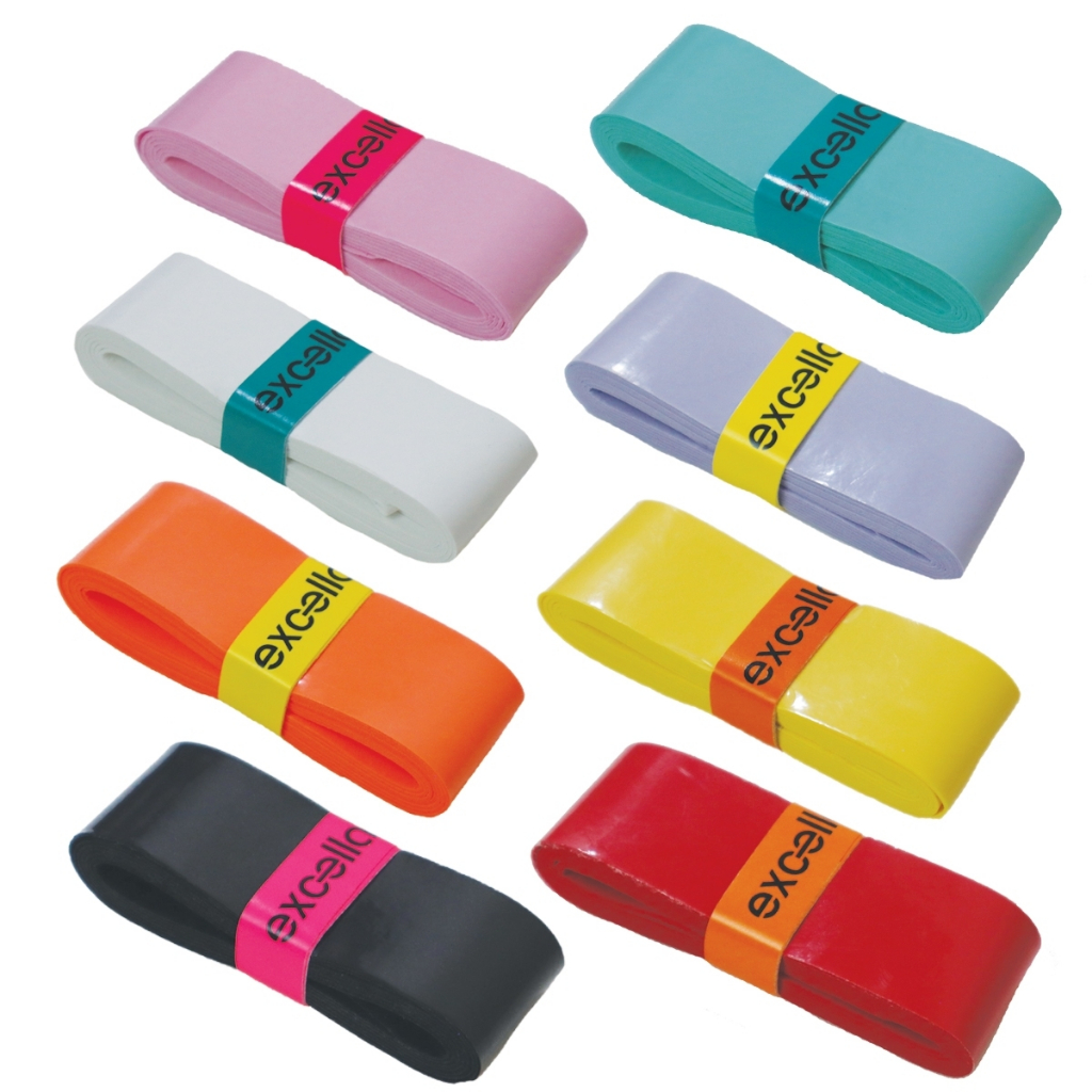Grips กริปยางพันด้ามไม้แบดมินตัน แบรนด์ Excella รุ่น EG-100 ( แบบ 1 ชิ้น )**เอาไว้แถมลูกค้าที่ซื้อไม