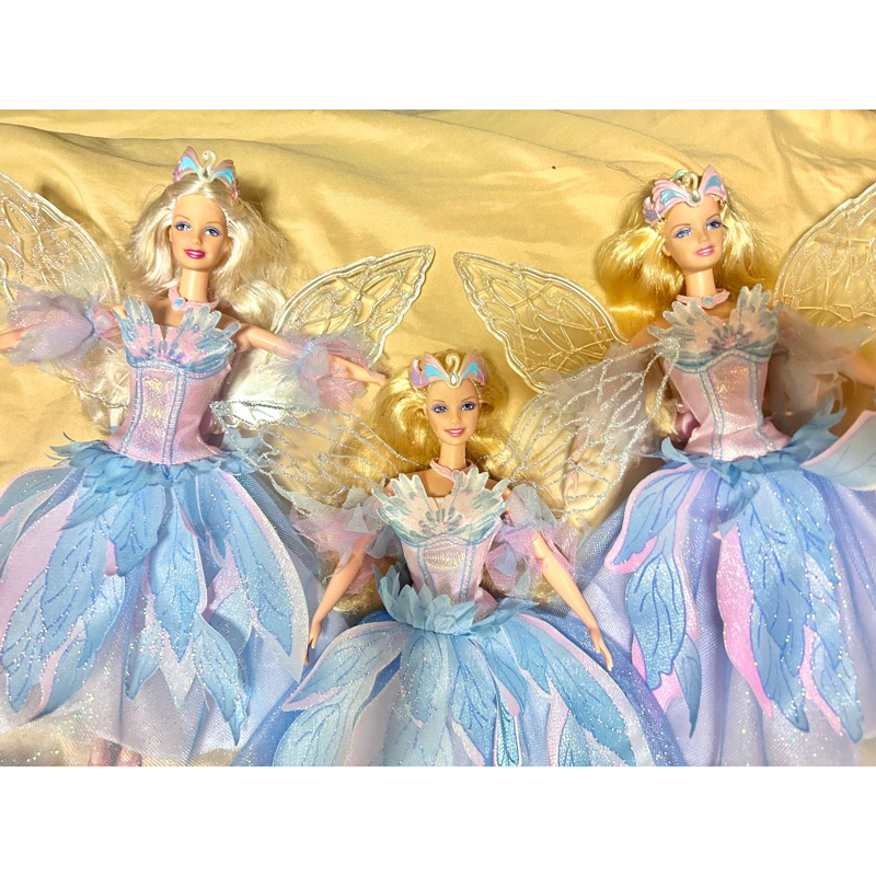 🧚‍♀️Set 2🎀New🎄🎊 Barbie doll ตุ๊กตาบาร์บี้งานเจ้าหญิง🎁มือสอง ของแท้ ราคาถูก  ของขวัญเด็ก odette ของสะ