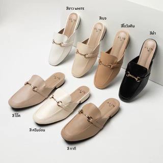 พร้อมส่ง-ALIN BRAND คัชชูเปิดส้น วัสดุเกรดพรีเมี่ยม ใส่สบายมากกก *ลลิน