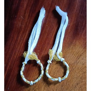 ประเจียดมวยไทยเอราวัณสีขาวประดับสีทอง มวยไทย ดาบ ดาบสองมือ ก…