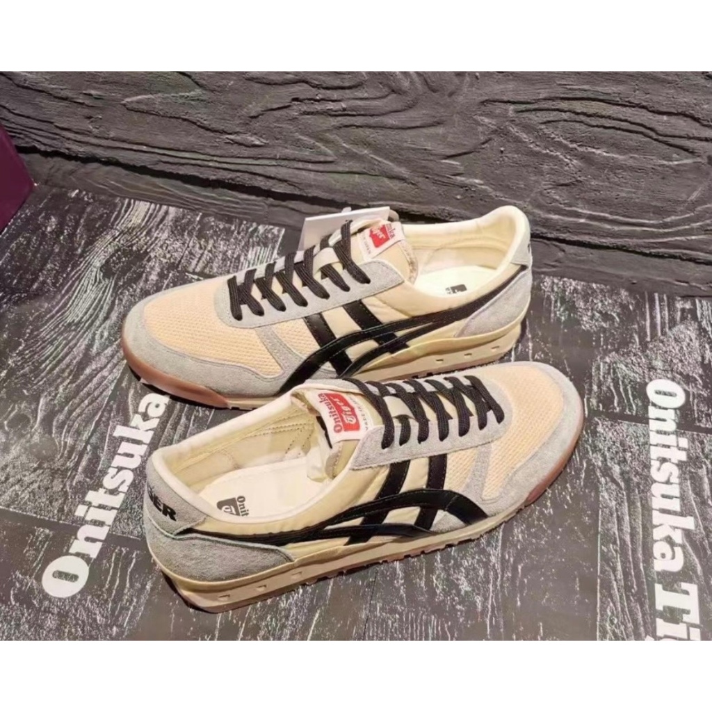 Onitsuka Tiger Ultimate 81 Nm หนังกลับสองชั้น แฟชั่น รองเท้าลําลองชีวิต