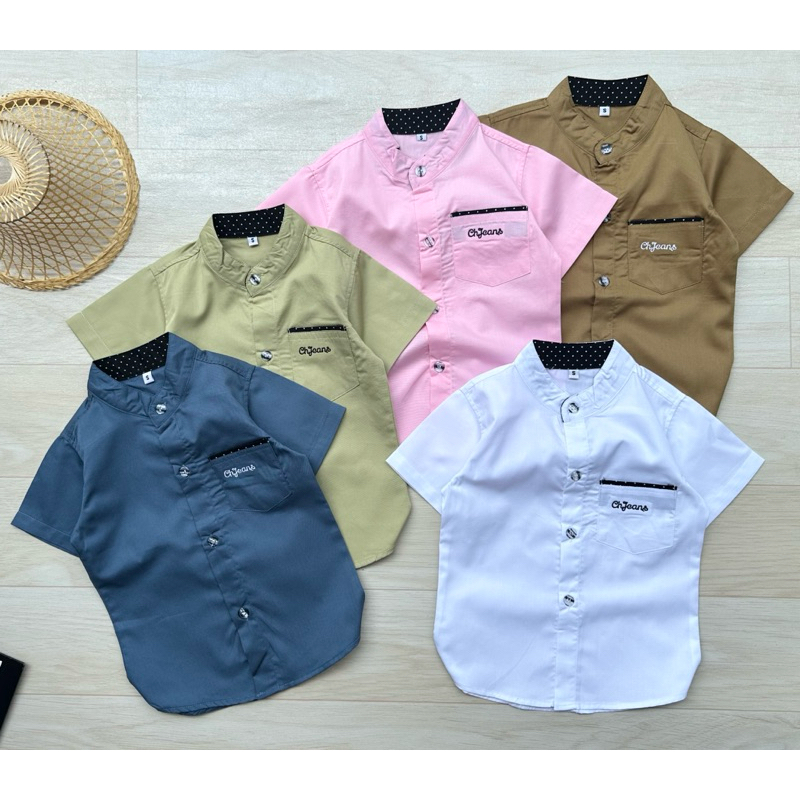 เสื้อเชิ้ตเด็กแขนสั้น
