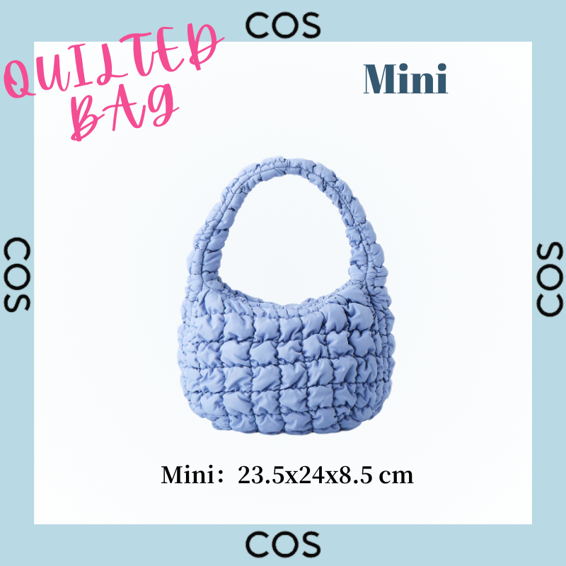 💙COS Mini Quilted Bag ของแท้ กระเป๋านุ่ม Handbag\กระเป๋าสะพายไหล่ กระเป๋า cos
