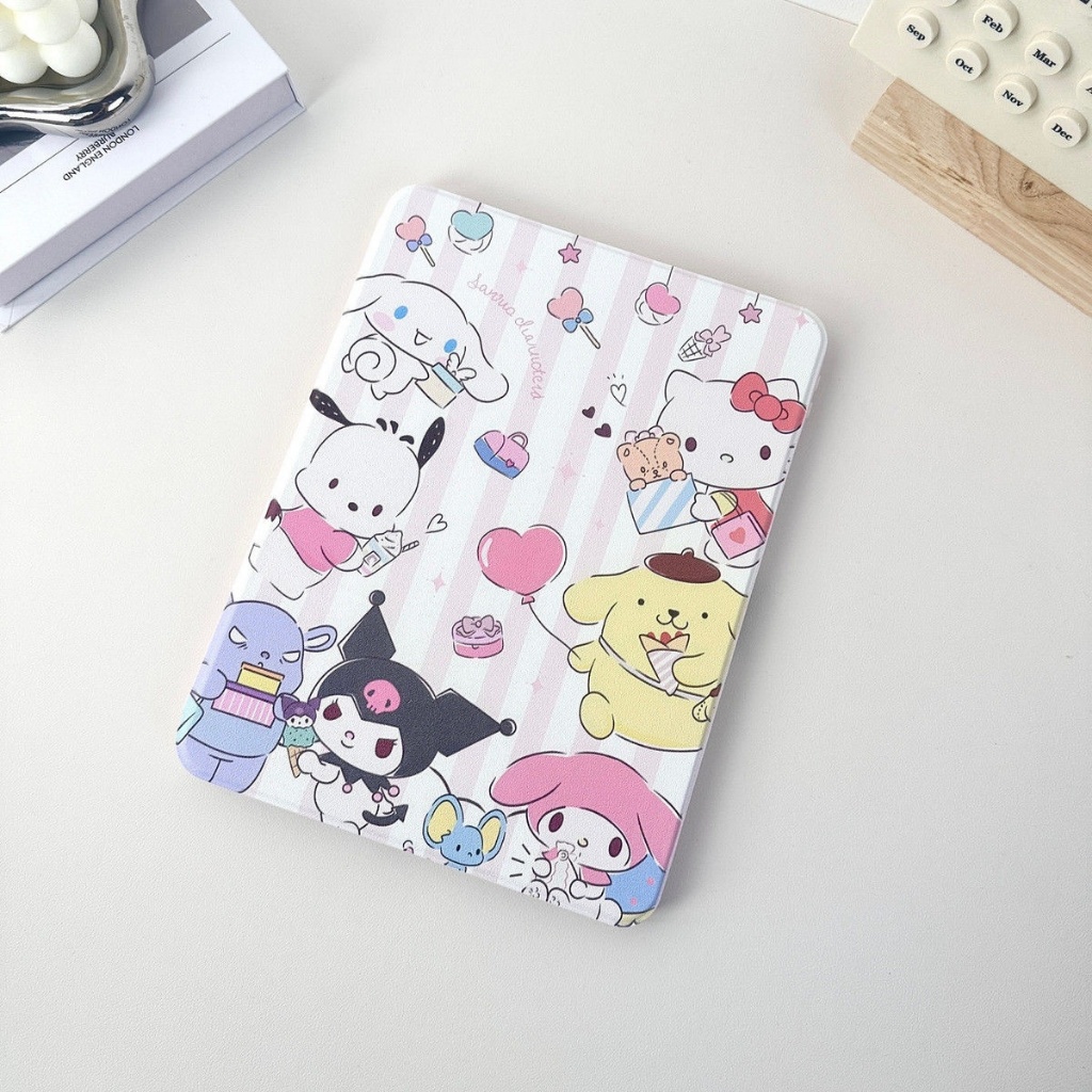 จัดส่งจากกรุงเทพฯ เคสipad การหมุน 360 องศา Kuromi Gen12 Air7 Gen9 Pro13 Air6 Air5/4 Sanrio เคสไอแพด ราคา ถูกที่สุด ดีลบีเคเค แกลเลอรีภาพที่ 6