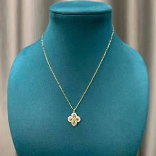 สร้อยคอT🌸RY B U R C H Kira Clover Pendant Necklace💯