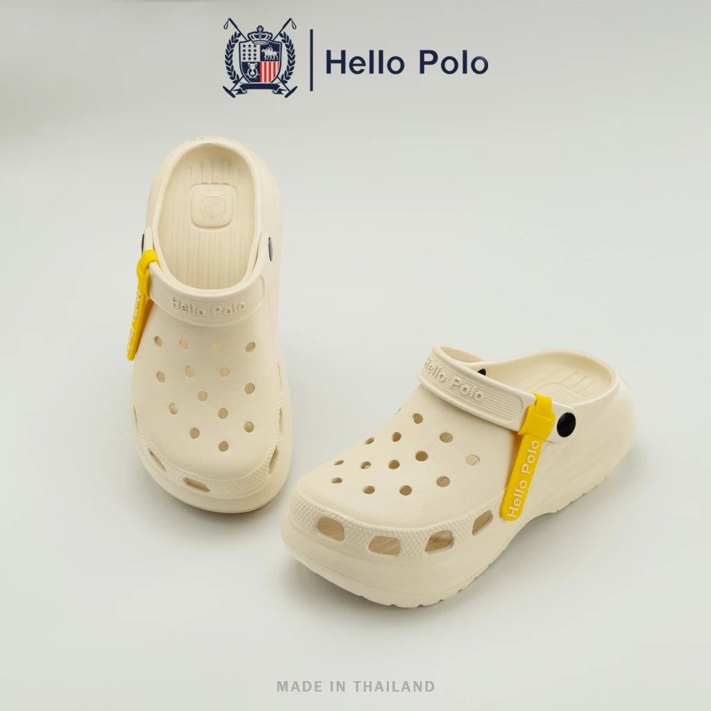 Hello Polo รองเท้าแตะ รองเท้าหัวโต แบบสวม ทรงมินิมอล แฟชั่นผู้หญิง พื้นหนา 6 CM. พื้นนิ่ม ยาง EVA Size 36-41 รุ่น HP8052 thumbnail 6