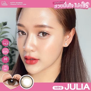 🔥 คอนแทคเลนส์ ✨ขนาดมินิ✨ Mini Julia (kittykawaii) สี : Brown / Gray / Light brown