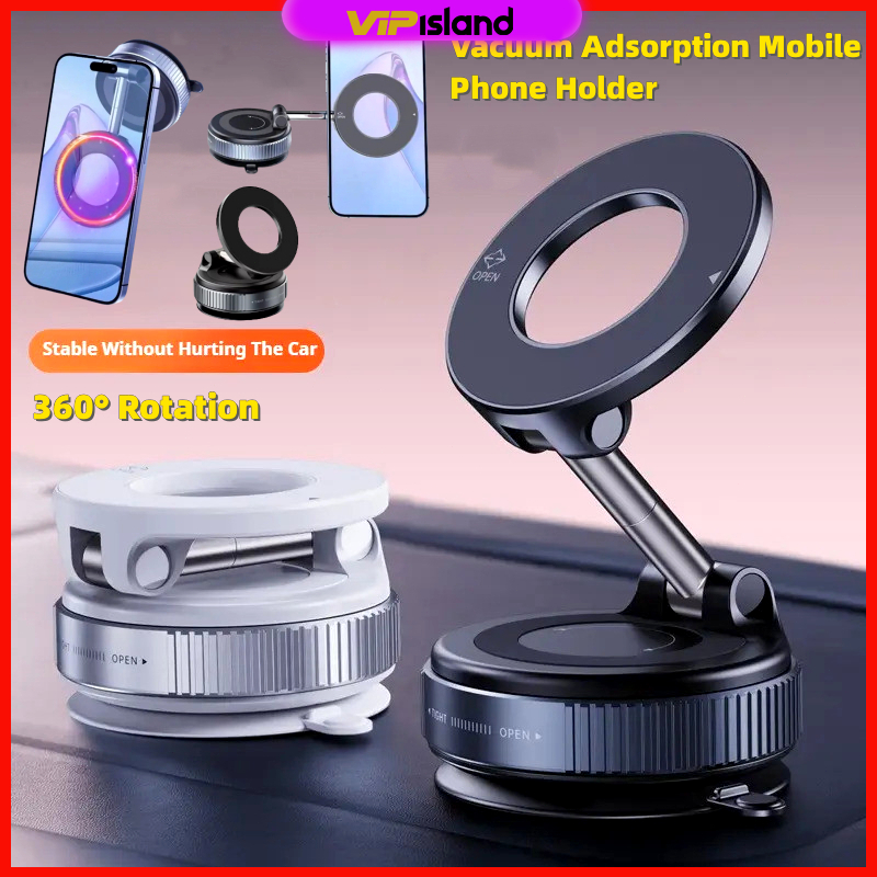 K007 ที่วางโทรศัพท์แบบแม่เหล็กพับ ที่วางโทรศัพท์มือถือแบบดูดติดกระจกหน้ารถ แผงหน้าปัดรถยนต์ 360°ถ้วย