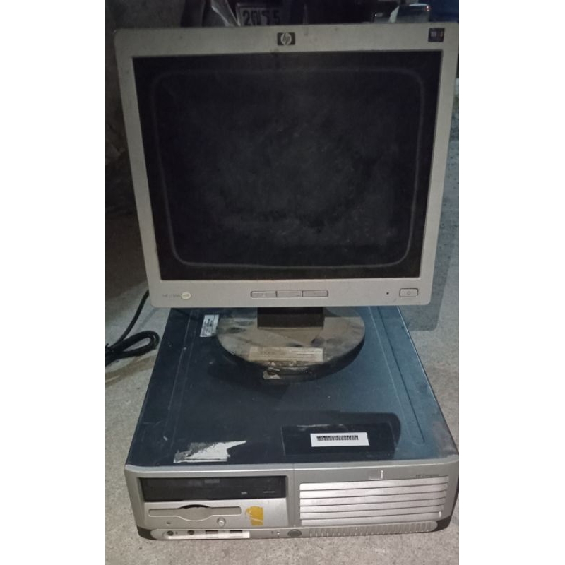 มือ2 ชุดคอมพิวเตอร์รุ่นเก่า-HP Compaq dc7600 Small Form Factor+จอLCD HP 15นิ้ว,Pentium4 socket630 hd