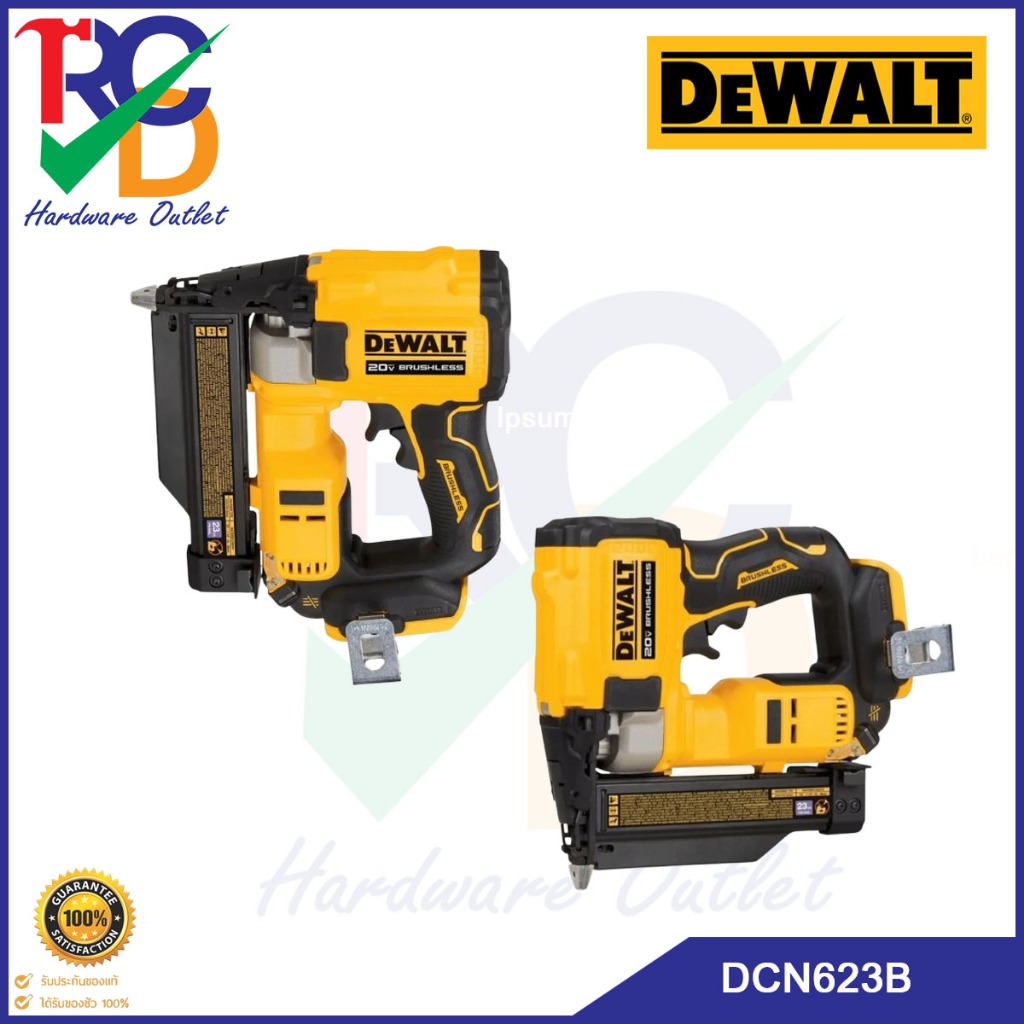 DEWALT รุ่น DCN623B เครื่องยิงตะปูไร้สายไร้แปรงถ่าน 23GA (ลูกพิน P) เฉพาะตัวเครื่อง