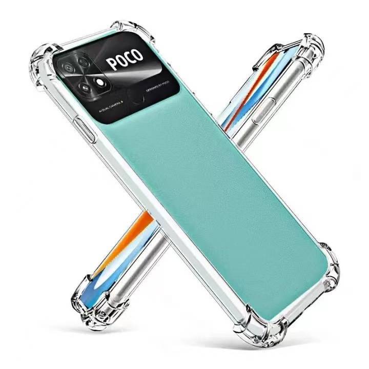 เคสใสชิลิโคนนิ่ม สำหรับ Poco C55 C40 / Poco F3 M3 M5 / Poco X3pro เคสกันกระแทกใส