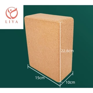 LIYA-บล็อกโยคะไม้ก๊อก Yoga Block