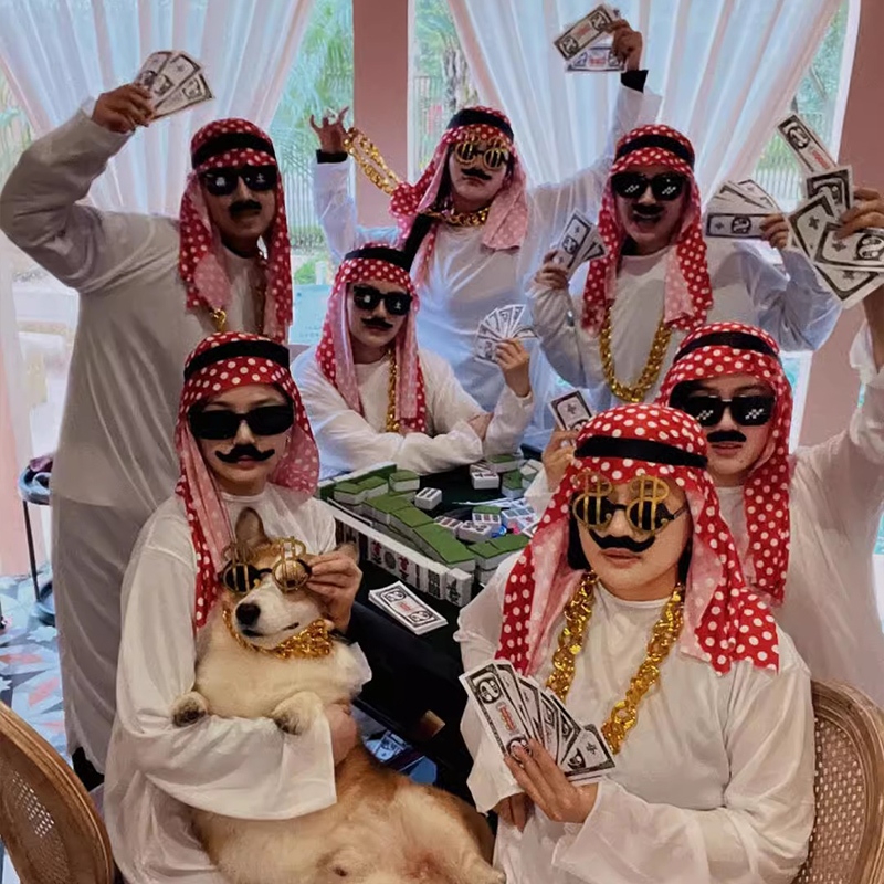 🔥ชุดเจ้าชายอาหรับชุด เศรษฐี ดูไบ ชุดเจ้าชายดูไบ ชุดเซ็ตอาหรับสุดคุ้ม ชุด ดูไบ ผู้ชาย Arabic costume cosplay ชุดอาหรับ