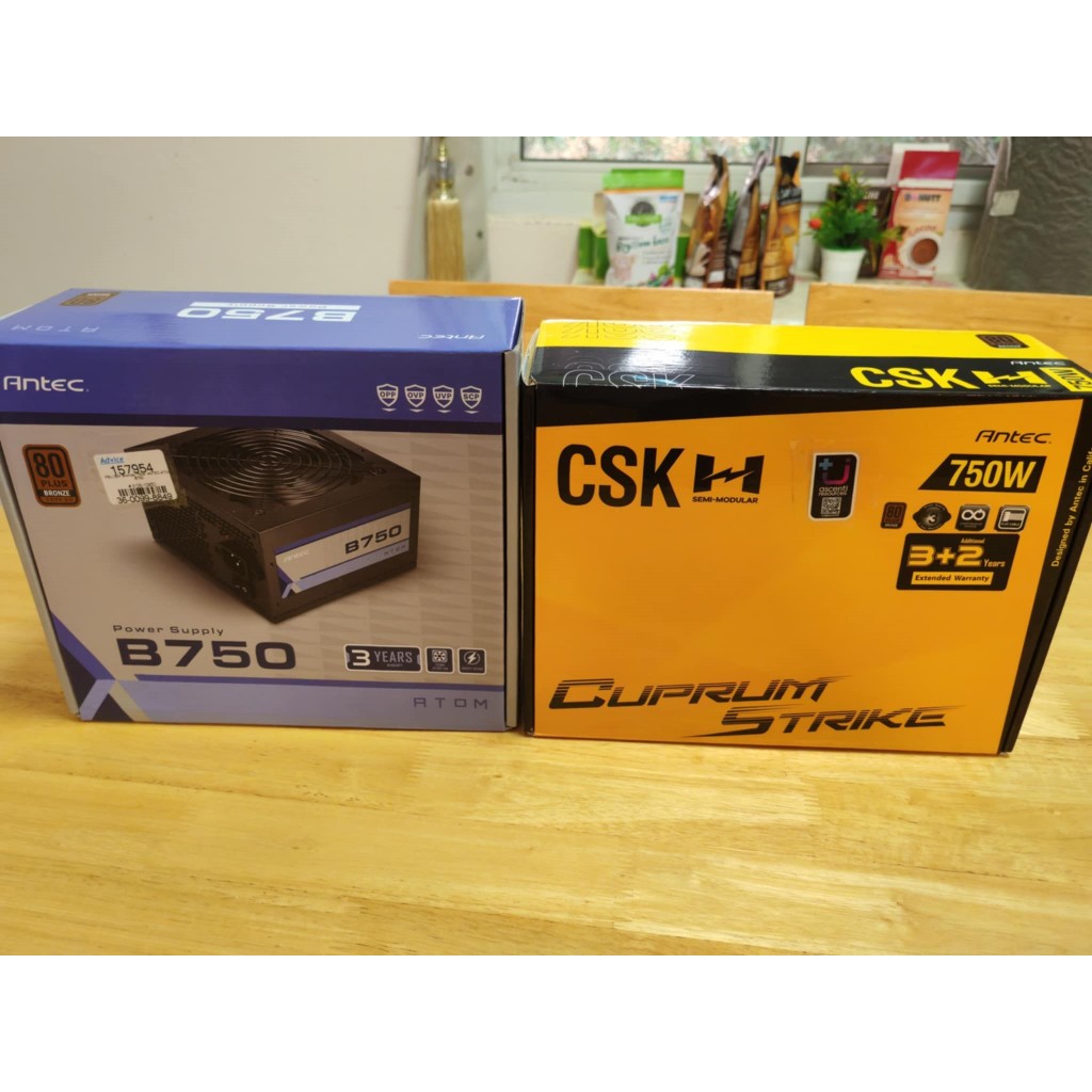 Antec CSK750H 750W Semi Modular Power Supply (80 Plus Bronze)  ATOM B750 มือสอง มีประกันศูนย์