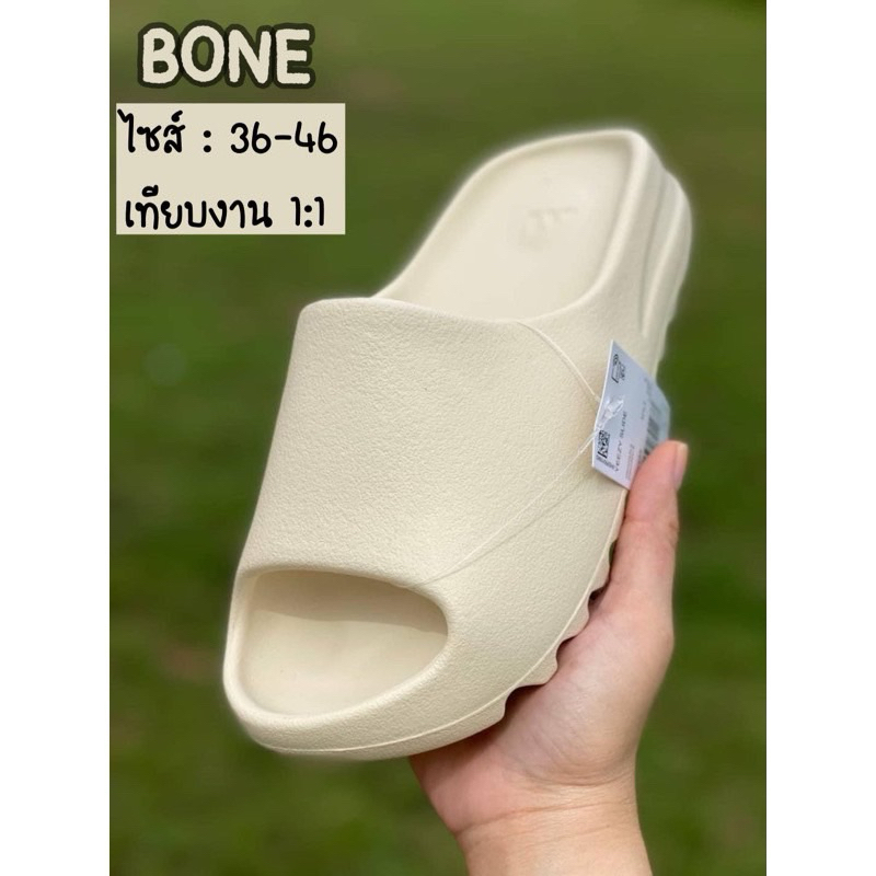 รองเท้าแตะ SLIDE พร้อมกล่อง แมทช์ชุดง่าย ใส่ได้ทุกวัน รองเท้าเล่นสงกรานต์