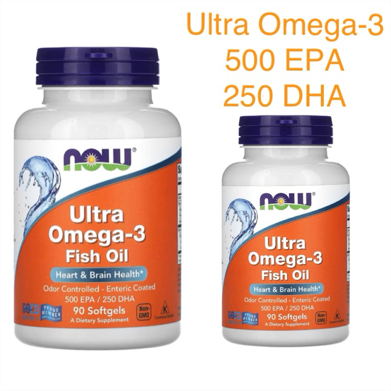 NOW Foods Ultra Omega-3 Fish Oil, 180 Softgels