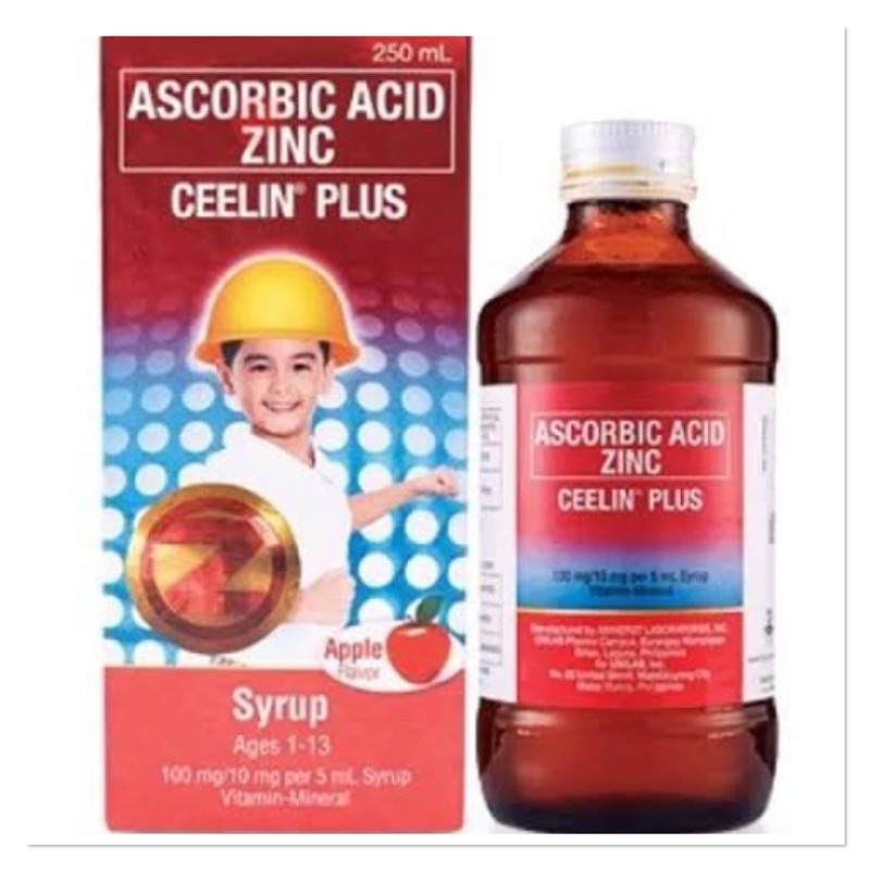 Ascorbic Acid Zinc Ceelin Plus for 1-3 years old