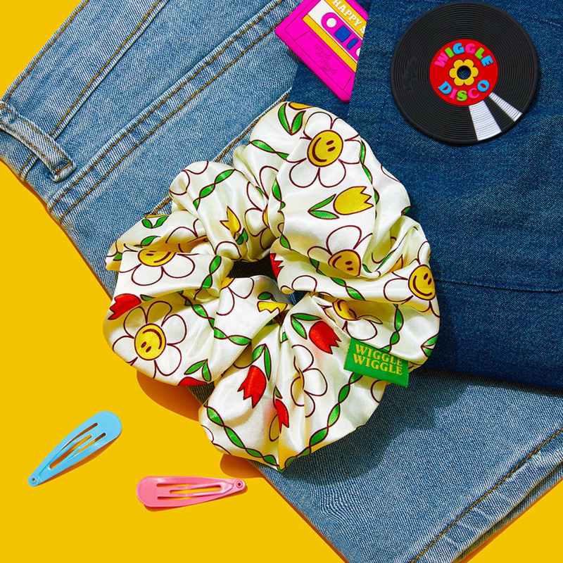 ✅พร้อมส่ง🌼Wiggle Wiggle Big Scrunchie ที่มัดผมลายน่ารัก🌼