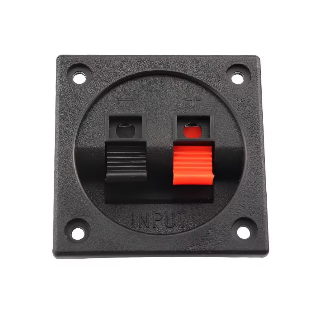 แท๊ปลำโพง2P เหลียมเล็ก 56MM อุปกรณ์ตู้ลำโพง แท๊ป 2P แท๊ปเหลี่ยม แท๊ปลำโพงพลาสติก แท๊ปลำโพงแบบหนีบ แท๊ปเหลี่ยมเล็ก56.ซม.