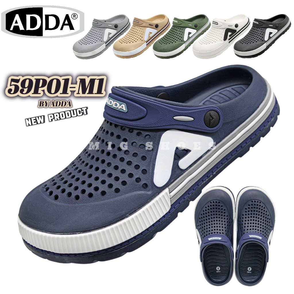 "รองเท้าแตะ ADDA 59P01-M1 พื้นนุ่ม กันลื่น ดีไซน์สปอร์ต ใส่สบาย ทนทาน"