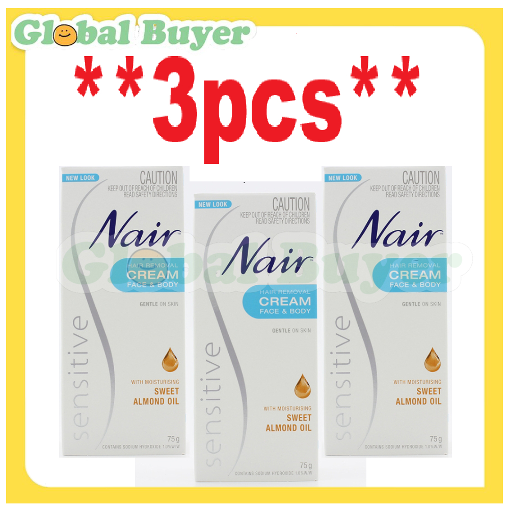 **3pcs**  Nair Sensitive Precision Hair Removal Cream For Face 20g